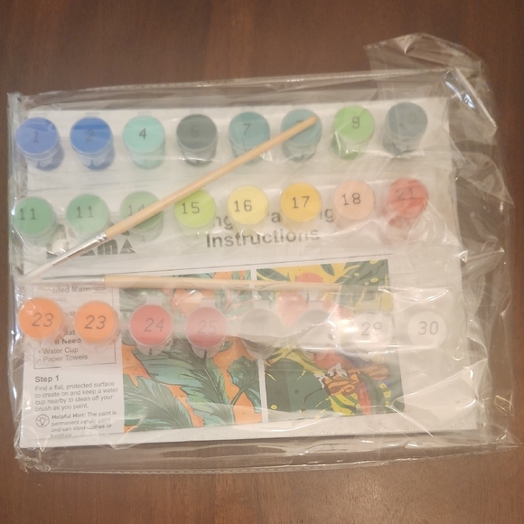 Mondo Llama Paint-by-Number Canvas Board Kit - Picture 2 of 2